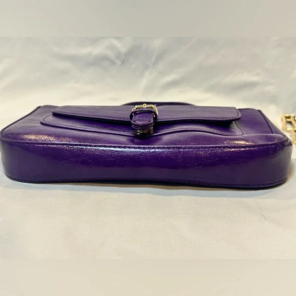 Steve Madden Deep Purple Crossbody Clutch Purse - Picture 9 of 16